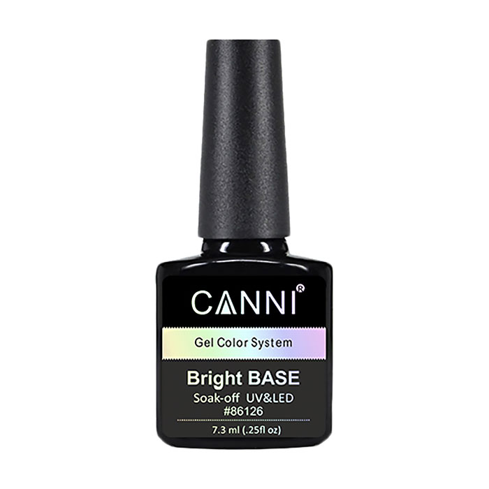 Кольорове базове покриття для гель-лаку Canni Bright Base Soak-off UV&amp;LED Gel Color System 662 Рожевий, 7.3 мл